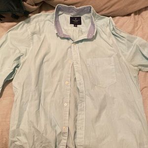 Blue American eagle button down LG